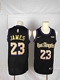 Lakers 23 Lebron James Black Nike Swingman Jersey,baseball caps,new era cap wholesale,wholesale hats